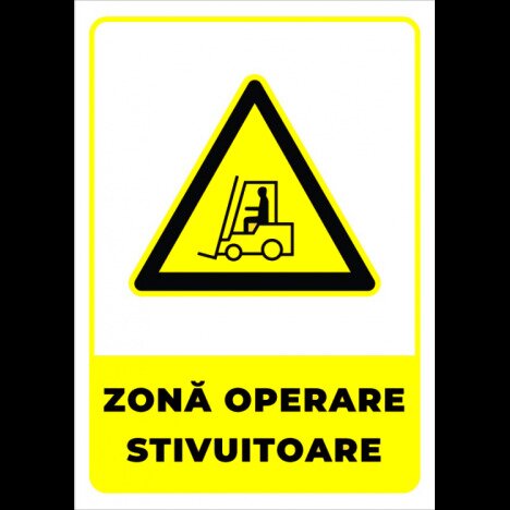 Indicator pentru zona operare stivuitoare